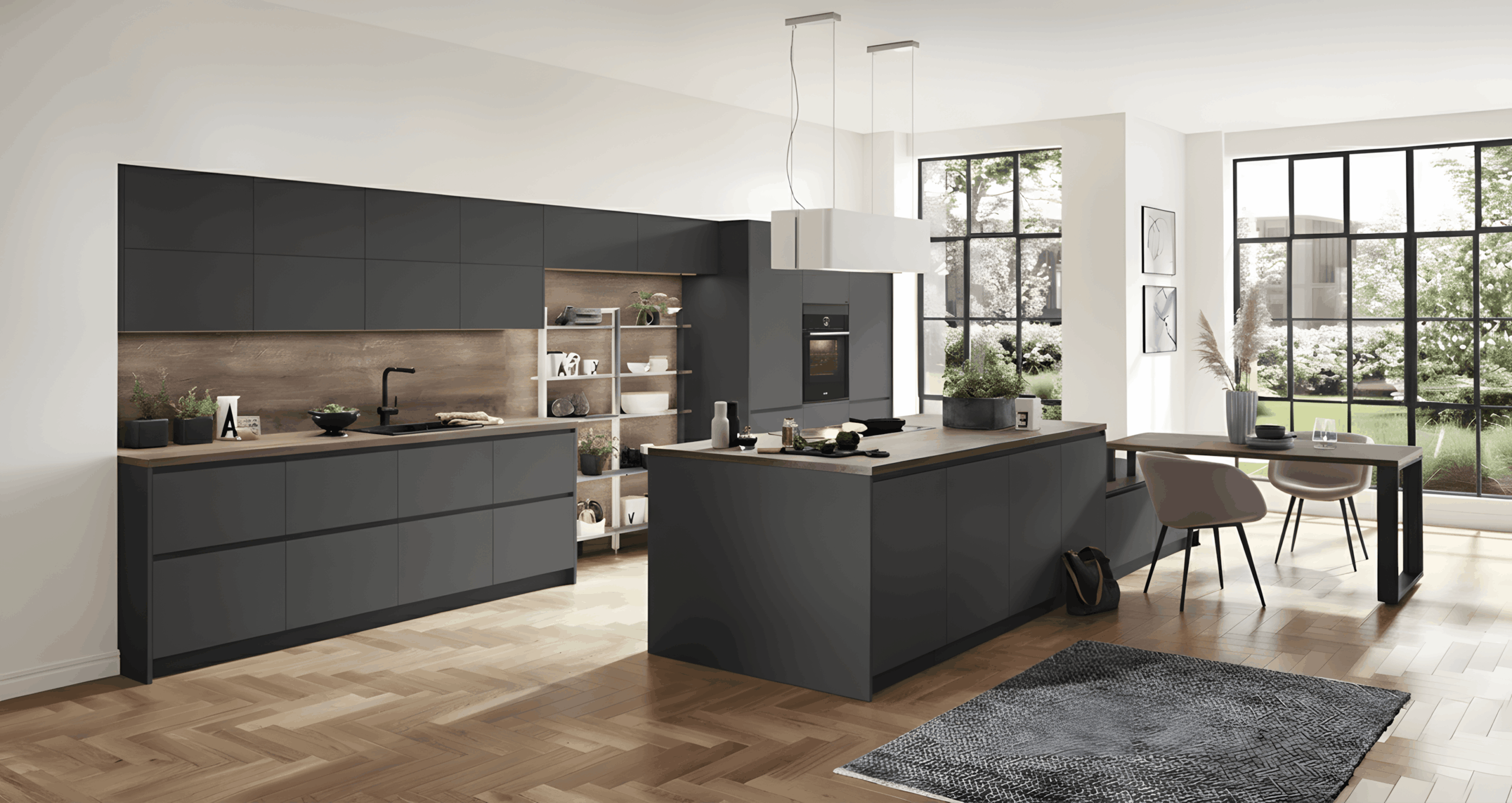Cuisine moderne Baccara SM noir mat
