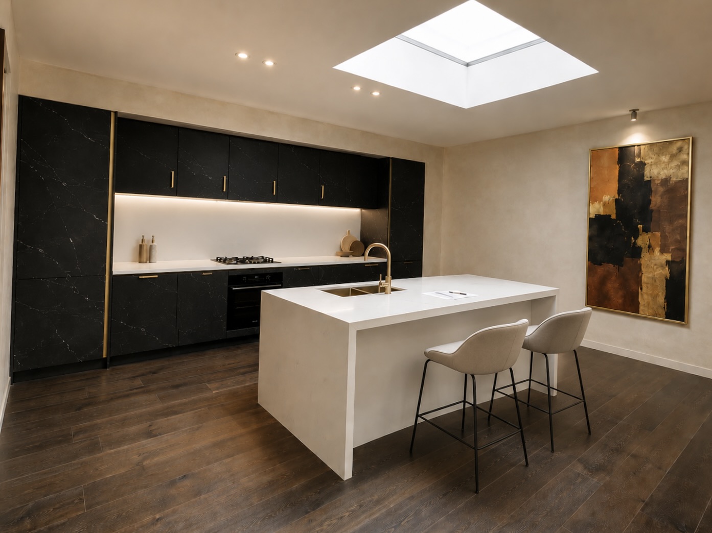 Projet ZEROUALI — Cuisine contemporaine en îlot
