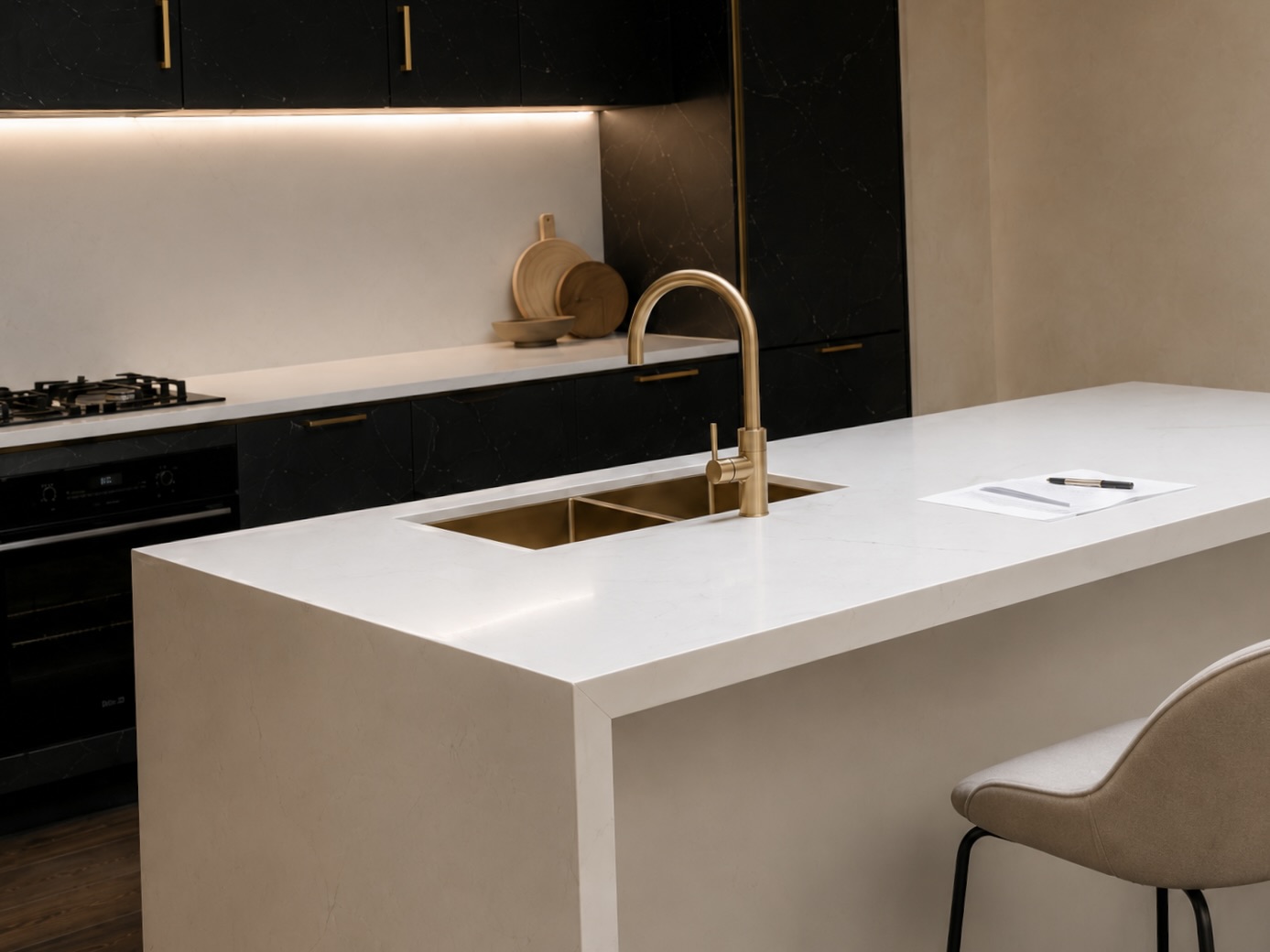 Projet ZEROUALI — Cuisine contemporaine en îlot