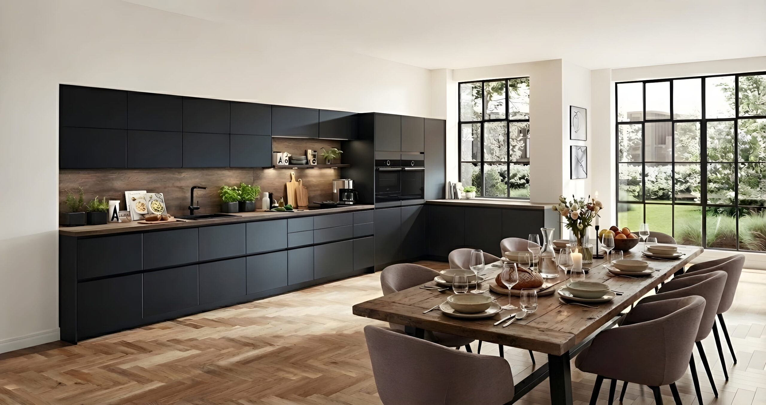 Îlot familial 240 cm cuisine moderne Baccara SG le plus demandé Maroc